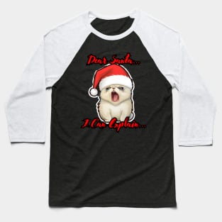 Dear Santa I Can Explain Dog Baseball T-Shirt